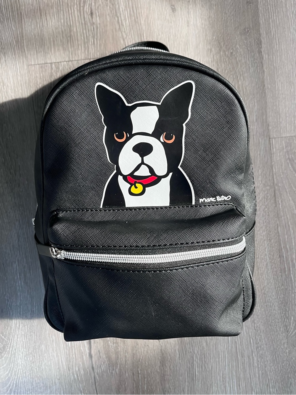 Marc Tetro Black Boston Terrier Graphic Mini Backpack
